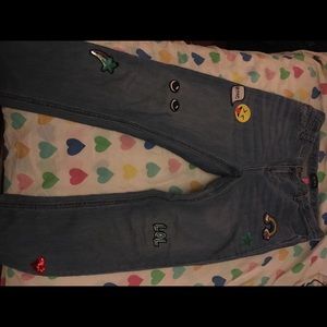 Girls Patch Jeans